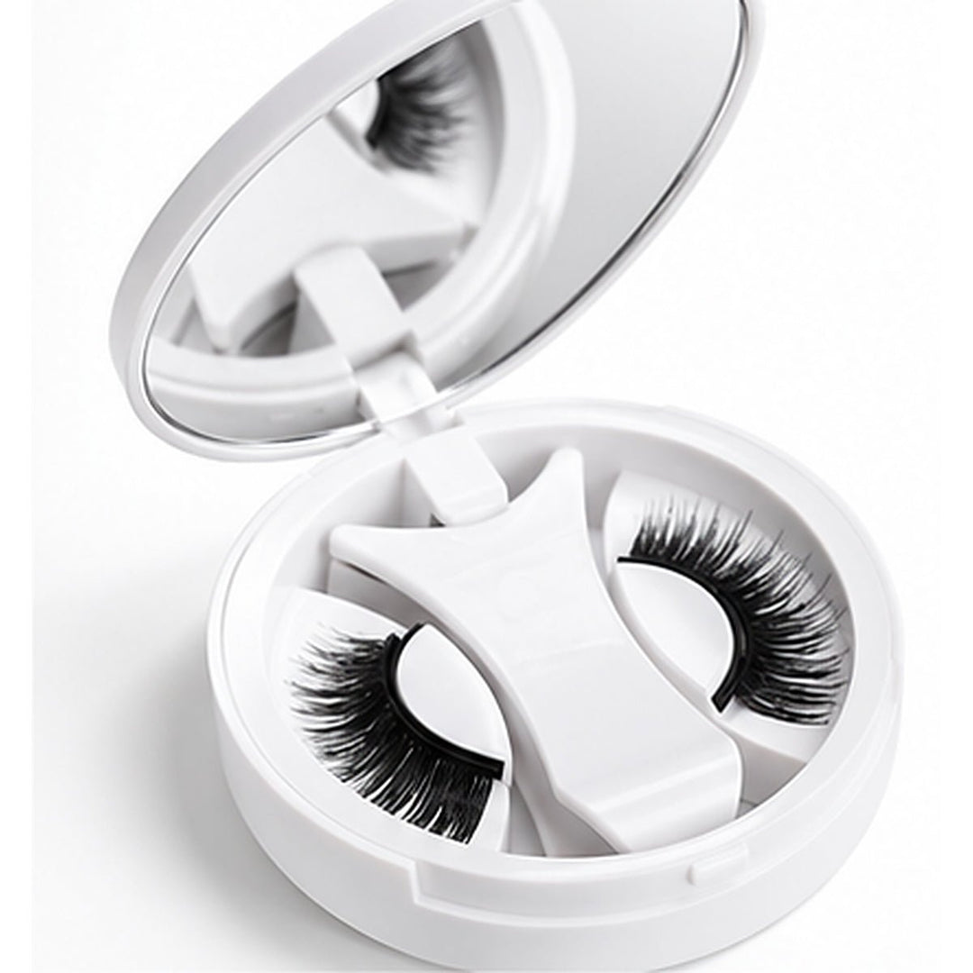 Magnetic Eyelashes with Applicator and Mirror Case - Black – image 3