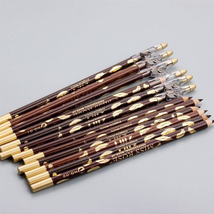 Miss Rose Eyebrow Pencil / Eyebrow Brush - No. 6 Black Brown - | Fashiongirl
