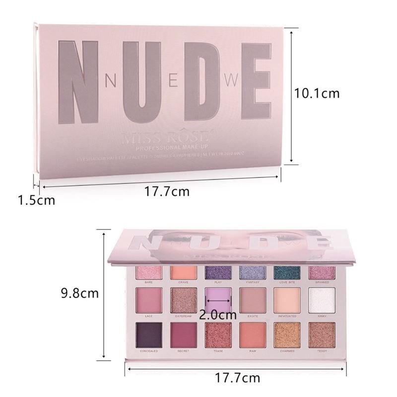 Miss Rose New Nude Eyeshadow Palette, Eyeshadow - Chroma - | Fashiongirl