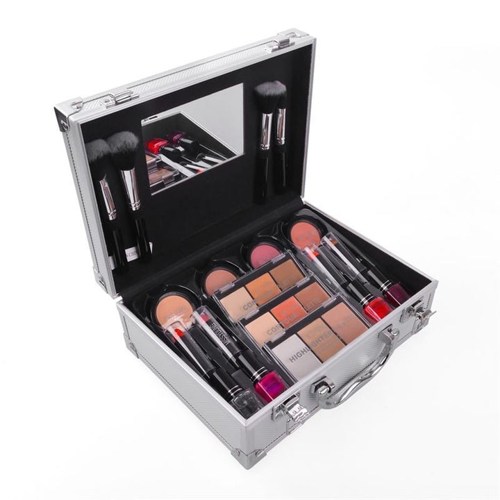 Miss Young Complete Makeup Case Set in Aluminium - GM14038 - 2 - | Fashiongirl