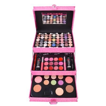 Miss Young Makeup Kit in Box - Pink Holographic (MC1205) - | Fashiongirl
