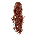 Pony tail fibre extensions Curly red 33# - | Fashiongirl