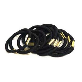 Quality hair elastics black 6 pcs. - Hair Accessories | Fashiongirl