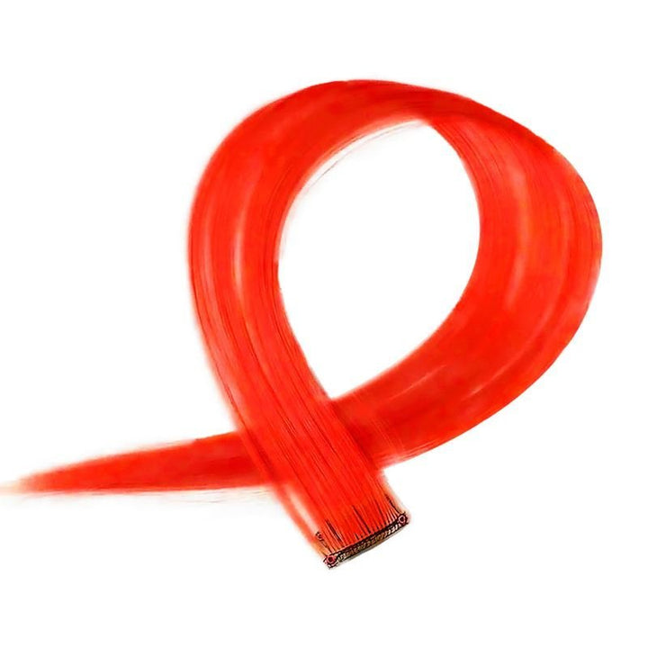 Red, 50 cm - Crazy Colour Clip On - | Fashiongirl