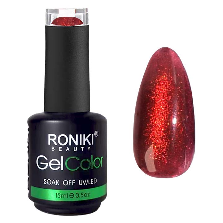RONIKI Fantasy Sprite Cat Eye Gel Nail Polish Scarlet Red (12) - | Fashiongirl