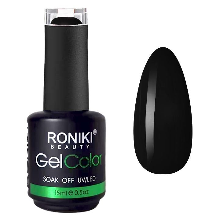 RONIKI Gel Nail Polish Black (01) - | Fashiongirl