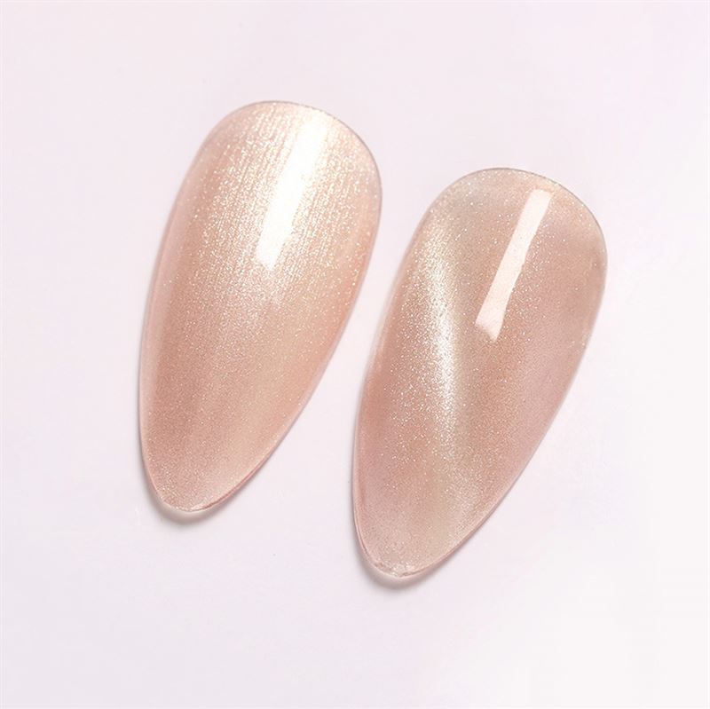 RONIKI Magic Silver Cat Eye Gel Nail Polish Nude (07) - | Fashiongirl