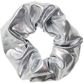 Scrunchie Hair Elastic - Mettalic &amp; Elastic - Silver - Hair Accessories