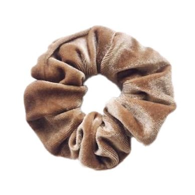 Scrunchie - Velour &amp; elastic - Peanut - Hair Accessories