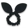 Scrunchie with bow - Black - Hair Accessories