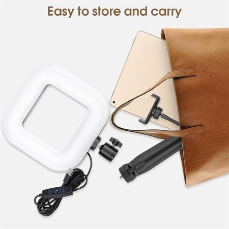 Selfie Ring Light for iPhone / Android | LED lighting for smartphones - D21 - | Fashiongirl