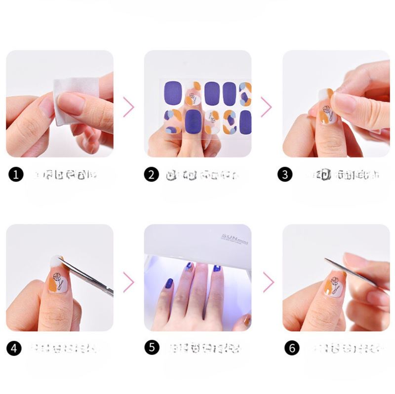 Semi Cured Gel Nail Stickers / Self - adhesive nail polish - Golden Taupe (JK - 211) - | Fashiongirl