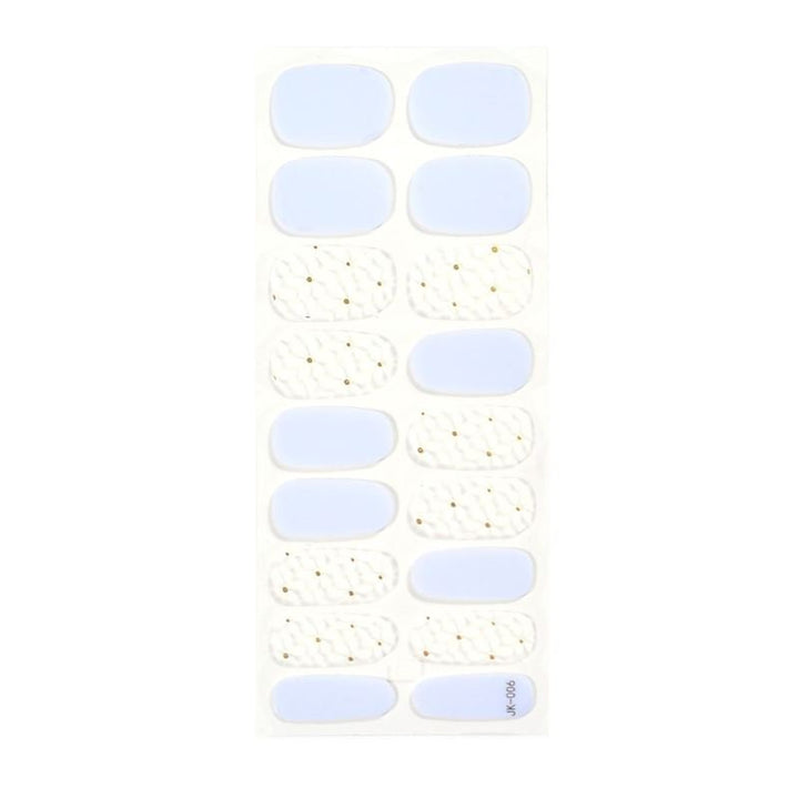 Semi Cured Gel Nail Stickers / Self - adhesive nail polish - Winter Flower (JK - 006) - | Fashiongirl