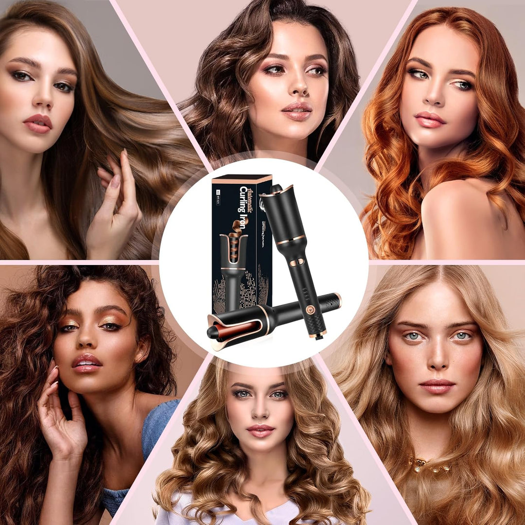 UNIQ Automatic Curling Iron with Ceramic Coating & 2-Way Rotation