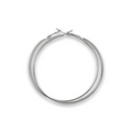 Silver Hoops Mega Size 80 mm - | Fashiongirl