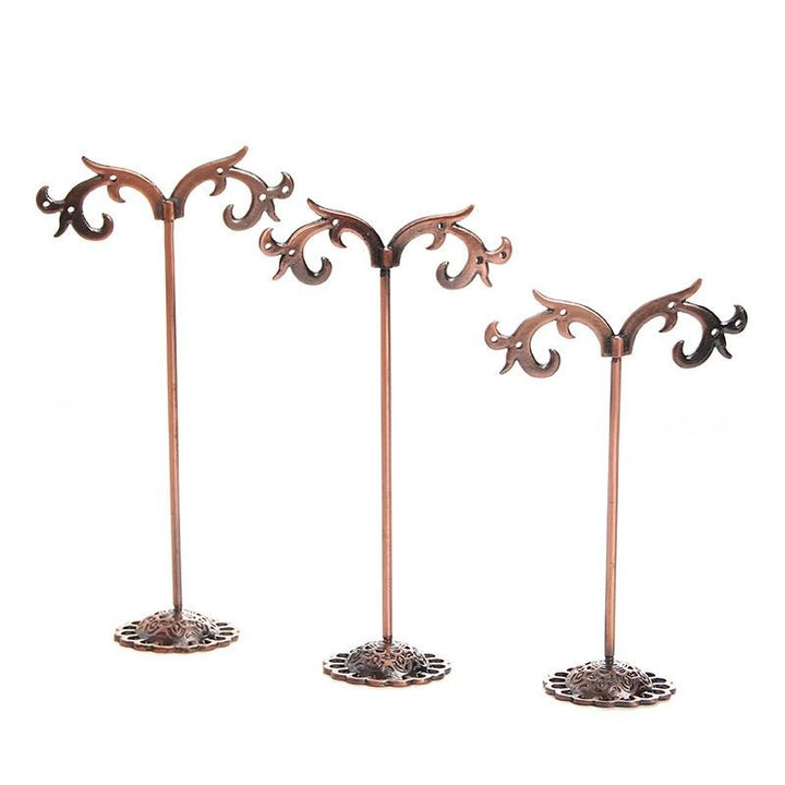 Small jewellery trees for earrings, 3 pcs, bronze - | Fashiongirl