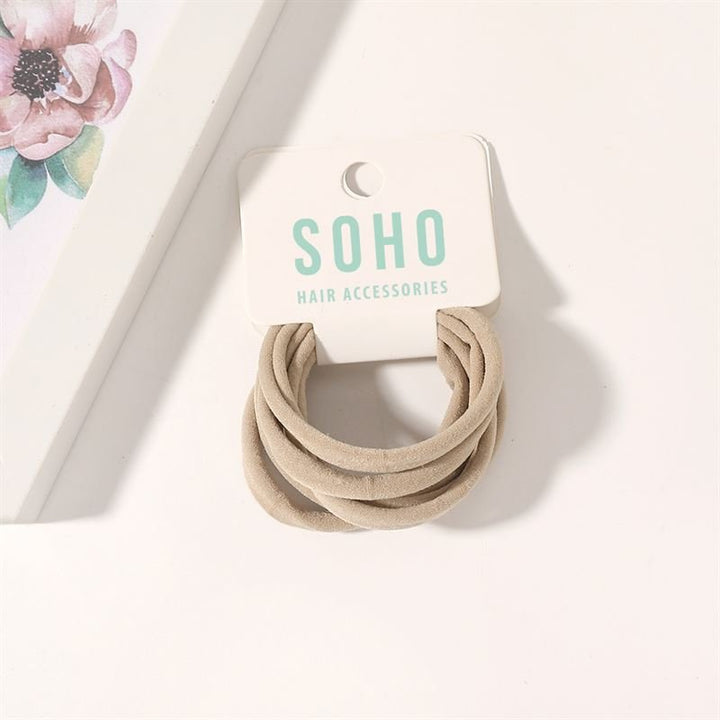 SOHO Alena Hair elastics - Beige - Hair Accessories | Fashiongirl