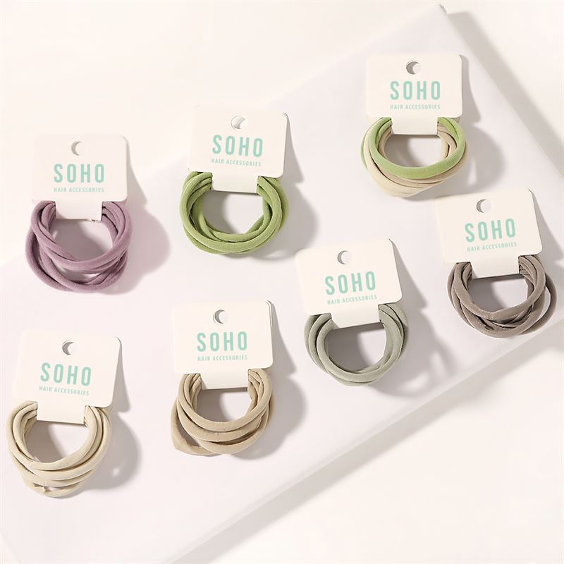 SOHO Alena Hair elastics - Brown - Hair Accessories | Fashiongirl