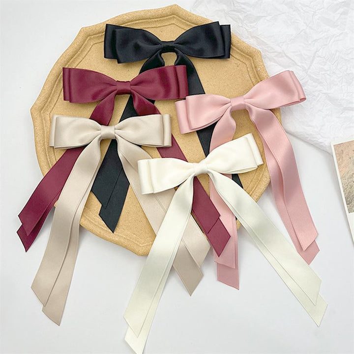 SOHO Anua Bow Hair Clip - Beige - Hair Accessories | Fashiongirl