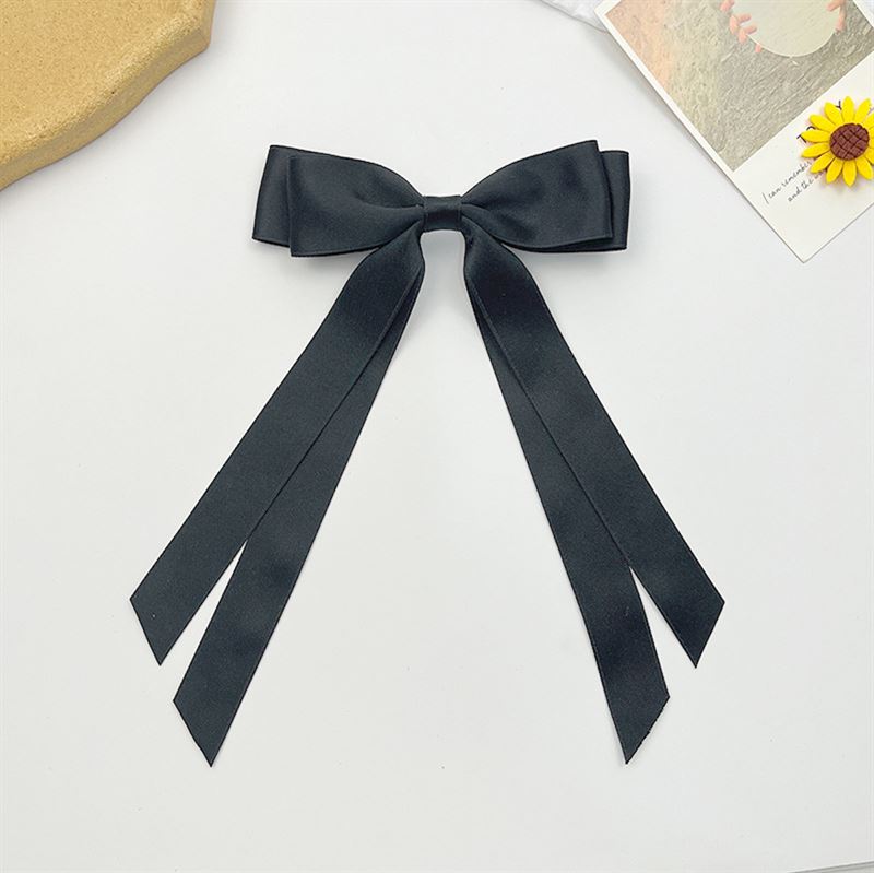 SOHO Anua Bow Hair Clip - Black - Hair Accessories | Fashiongirl
