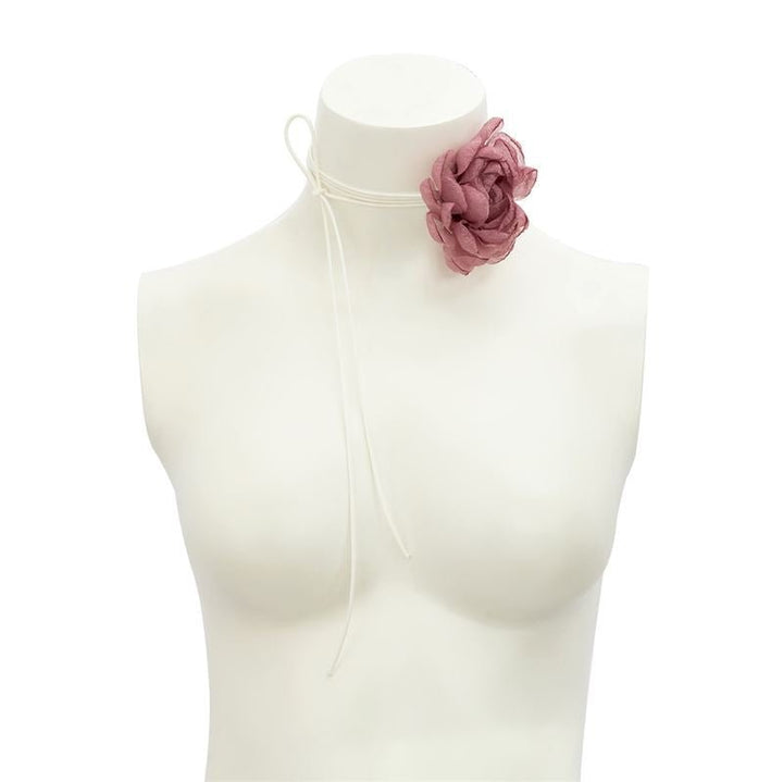 SOHO Bara Choker Necklace - Rose - | Fashiongirl
