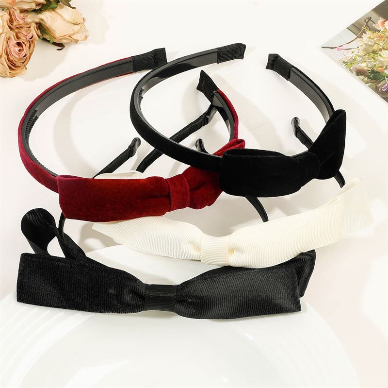 SOHO Beata Bow Headband - Black - Hair Accessories | Fashiongirl