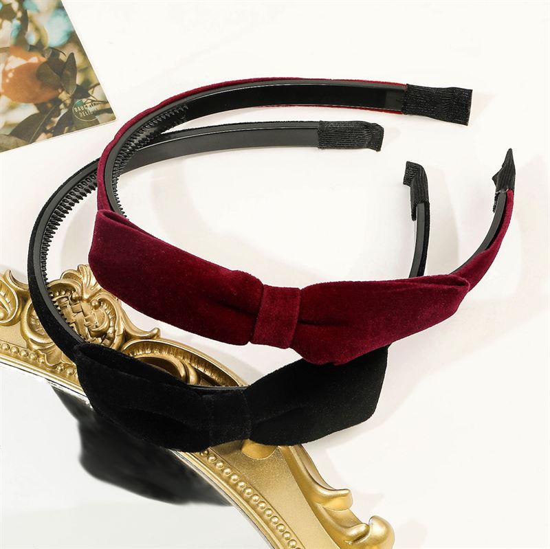 SOHO Beata Bow Headband - Red - Hair Accessories | Fashiongirl