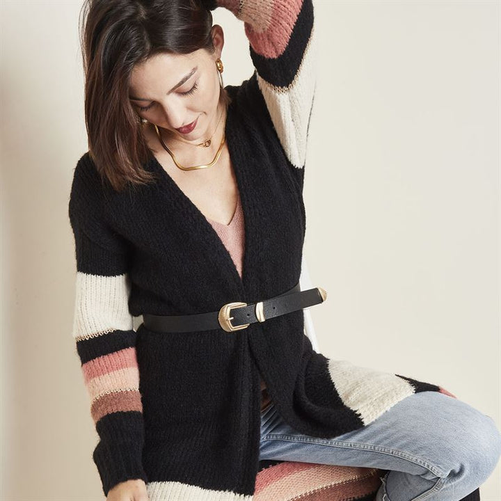 SOHO Cali Belt - Black/Gold - | Fashiongirl