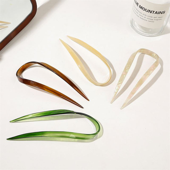 SOHO Channe Hairpin - Green - Hair Accessories | Fashiongirl