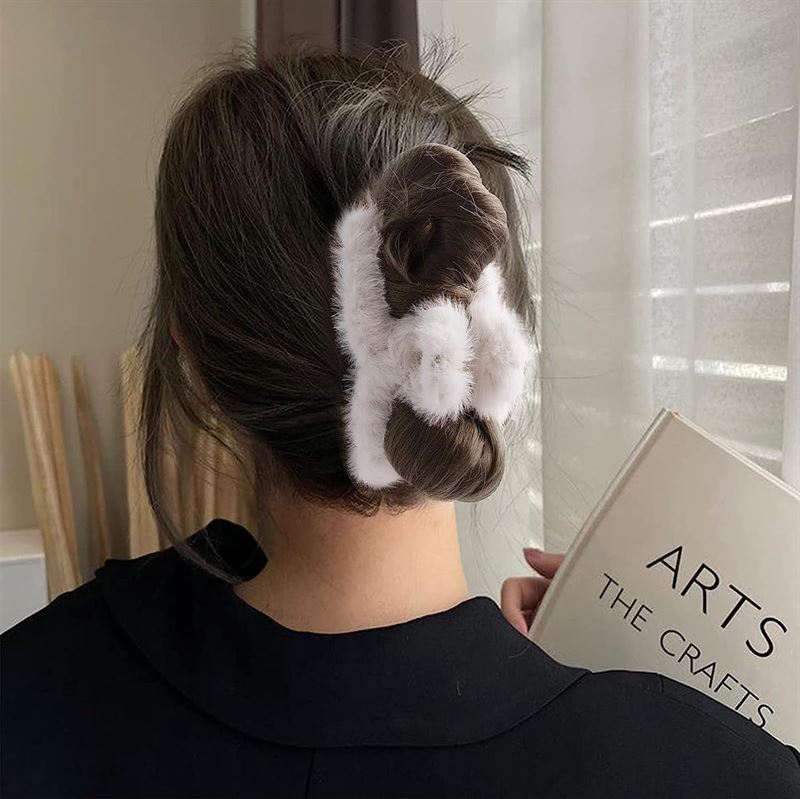 SOHO Coco Hair Claw - White - Hair Accessories