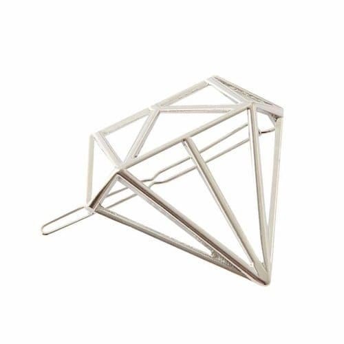 SOHO Diamond Hair Clip - Silver - | Fashiongirl