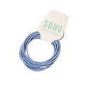 SOHO Ellie Hair Elastic - Blue - Hair Accessories | Fashiongirl