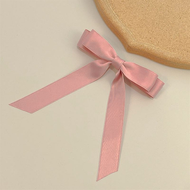 SOHO Emma Bow Hair clips - Peach - Hair Accessories | Fashiongirl