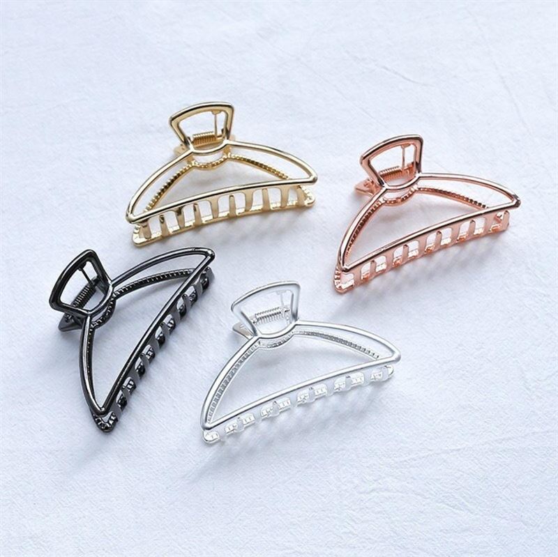 SOHO Feeny Extra Small Metal Hair Claw - Gold - Hair Accessories