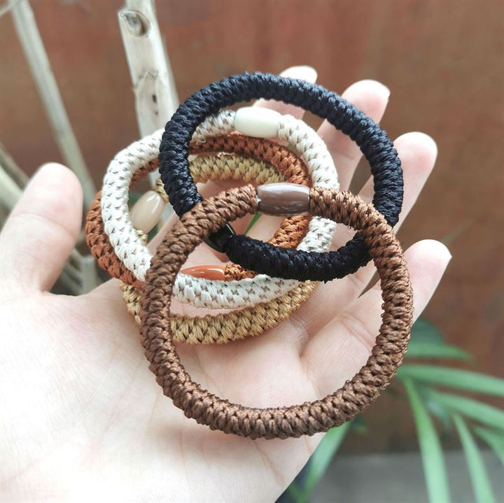 SOHO Hair elastics - Brown, 3 pcs - Hair Accessories | Fashiongirl