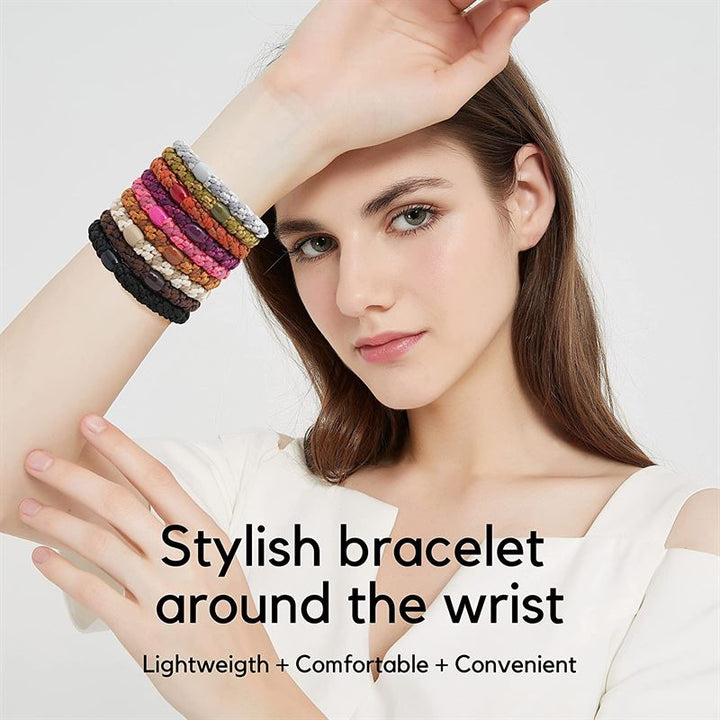 SOHO Hair elastics - Denim, 3 pcs - Hair Accessories | Fashiongirl