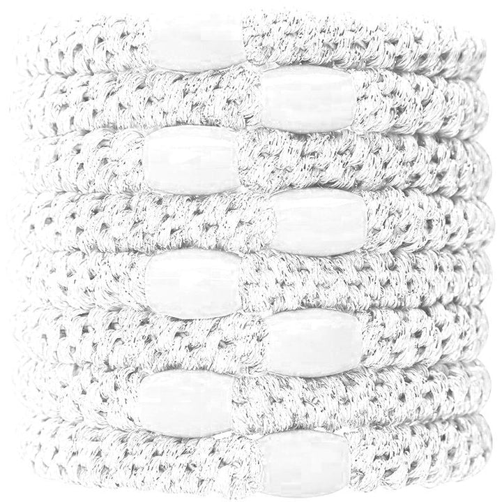 SOHO Hair elastics - White, 3 pcs - Hair Accessories | Fashiongirl