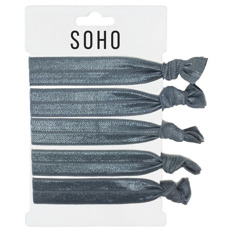 SOHO Hair Ties no. 04 - Total Silver - | Fashiongirl
