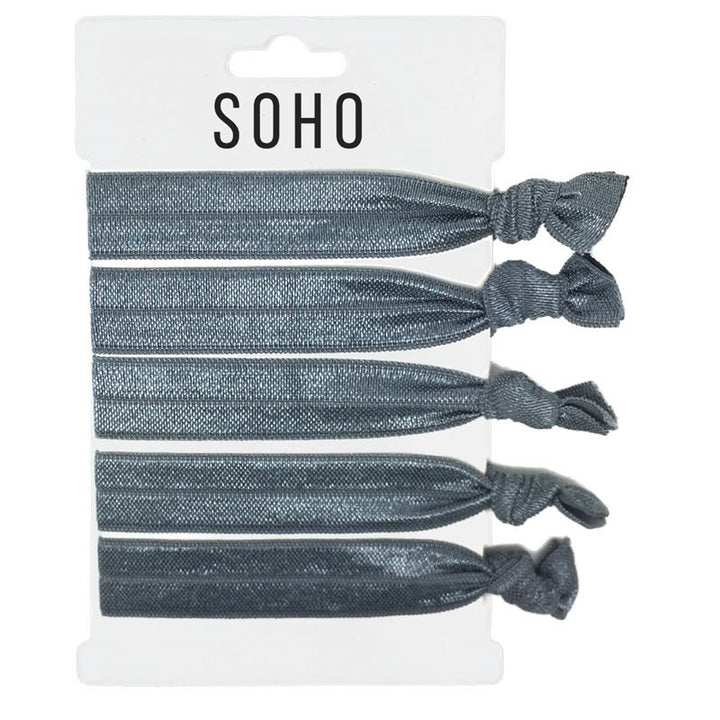 SOHO Hair Ties no. 04 - Total Silver - | Fashiongirl