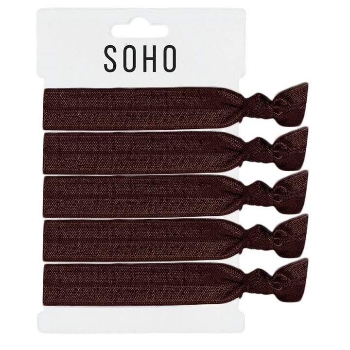 SOHO Hair Ties no. 05 - Brownie Brown - | Fashiongirl
