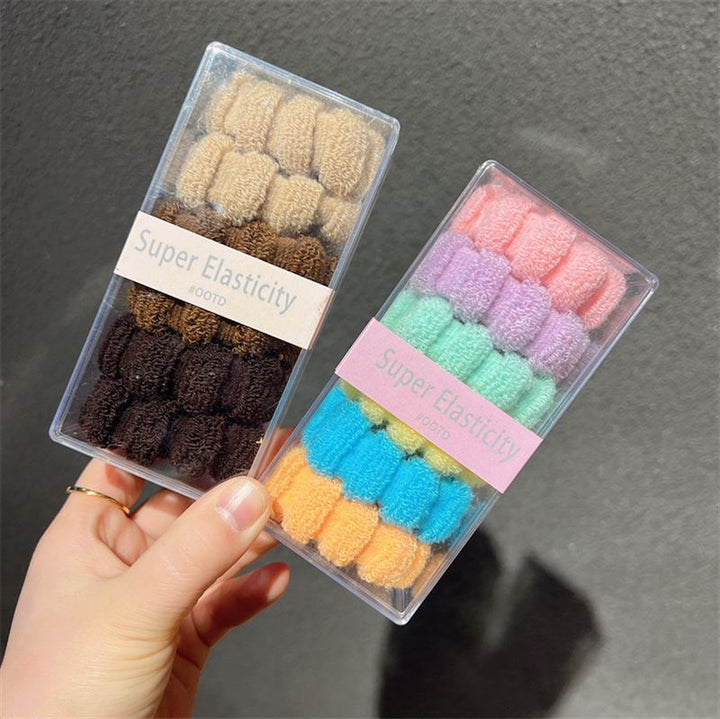 SOHO Hebe Hair elastics - Beige/Brown - Hair Accessories | Fashiongirl