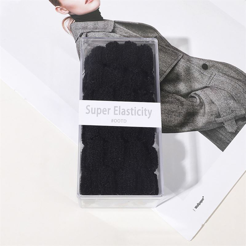 SOHO Hebe Hair elastics - Black - Hair Accessories | Fashiongirl