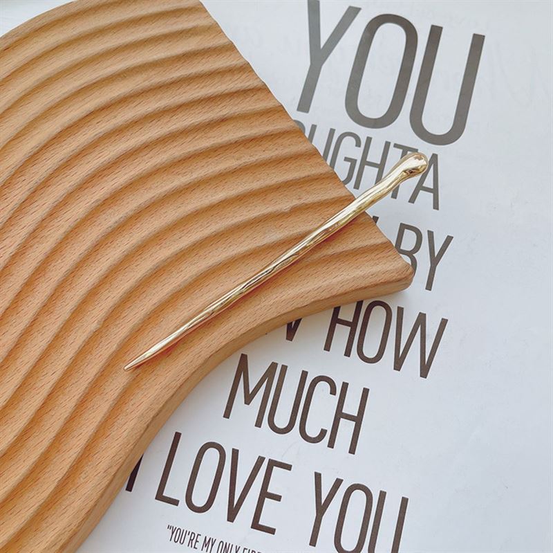 SOHO Hina Metal Hair Stick - Gold - | Fashiongirl