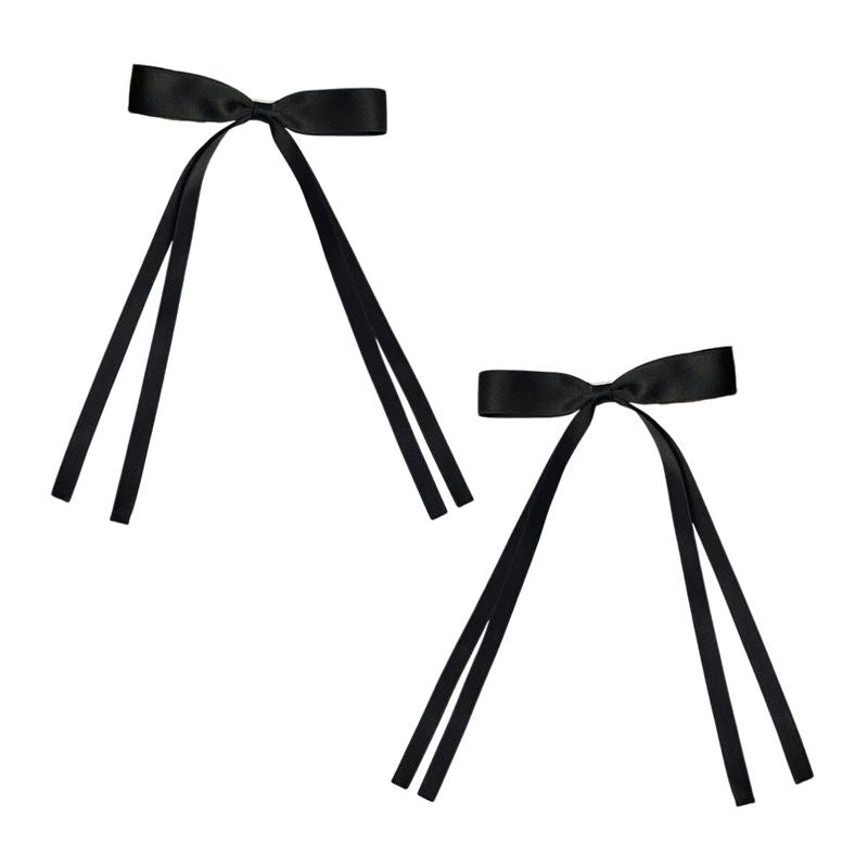 SOHO Isa Bow Hair clips - Black - Hair Accessories | Fashiongirl