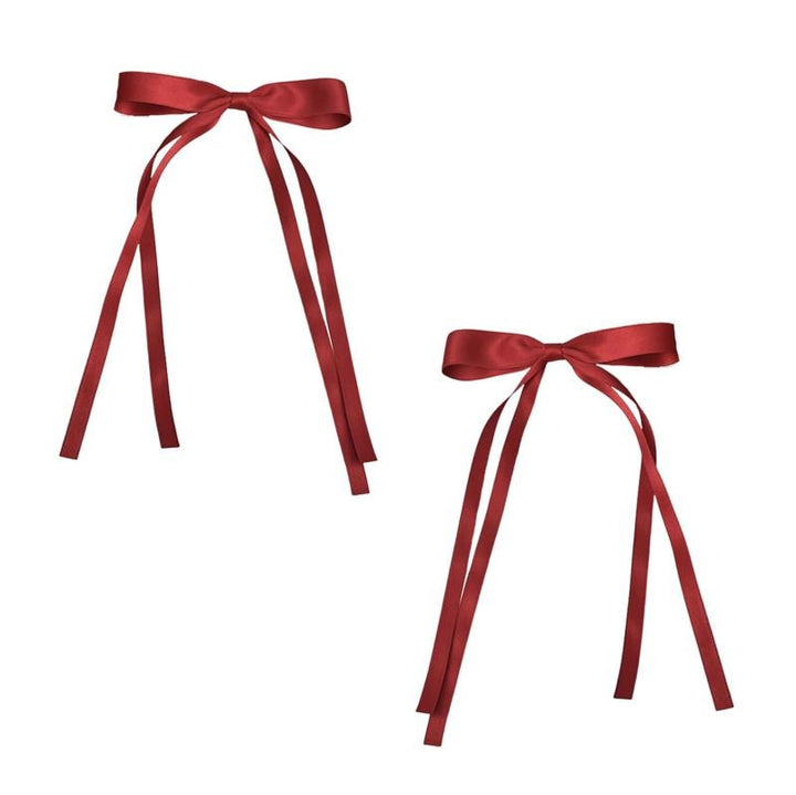 SOHO Isa Bow Hair clips - Red - Hair Accessories | Fashiongirl