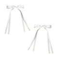 SOHO Isa Bow Hair clips - White - Hair Accessories | Fashiongirl