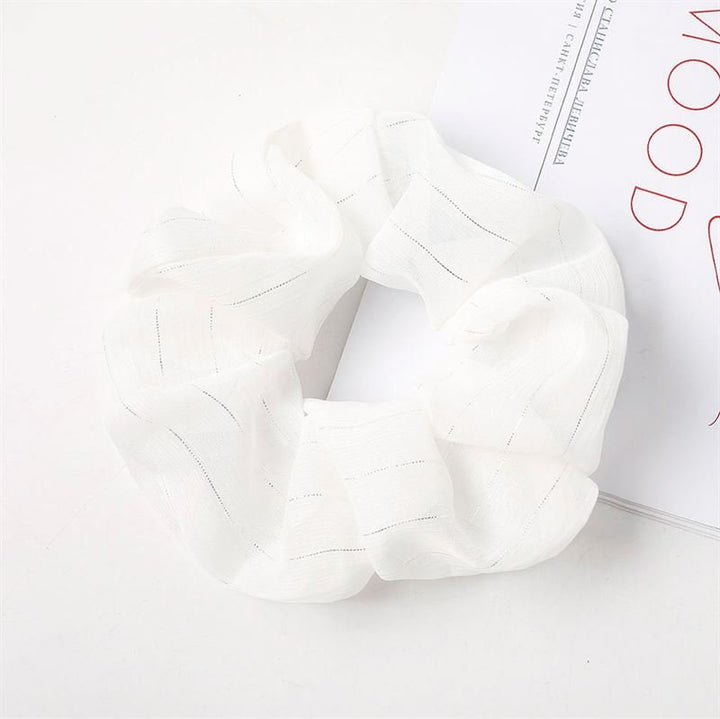 SOHO Jinn Scrunchie - White - Hair Accessories
