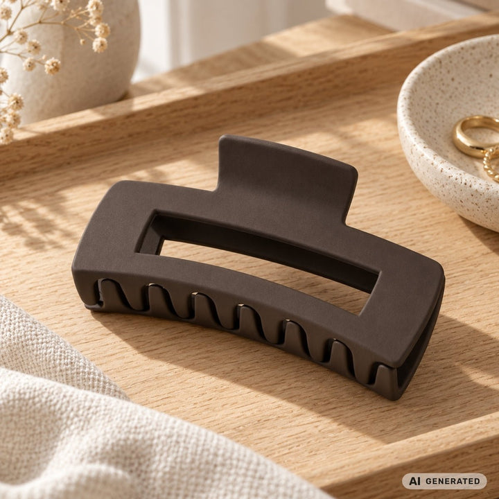 SOHO Kalia Hair Claw Clip 10x5cm - Dark Brown – image 4