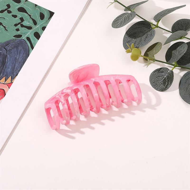 SOHO Kana Marble Hair Claw - Pink - Hair Accessories
