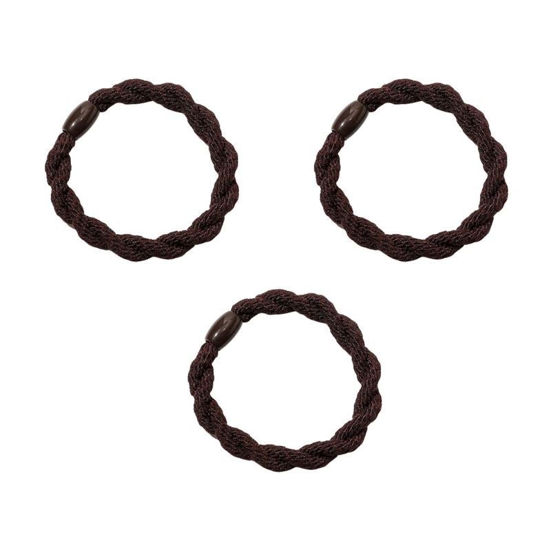 SOHO Karoline Hair elastics - Dark brown - Hair Accessories | Fashiongirl